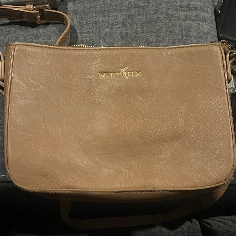 White Elm Tan Crossbody Bag